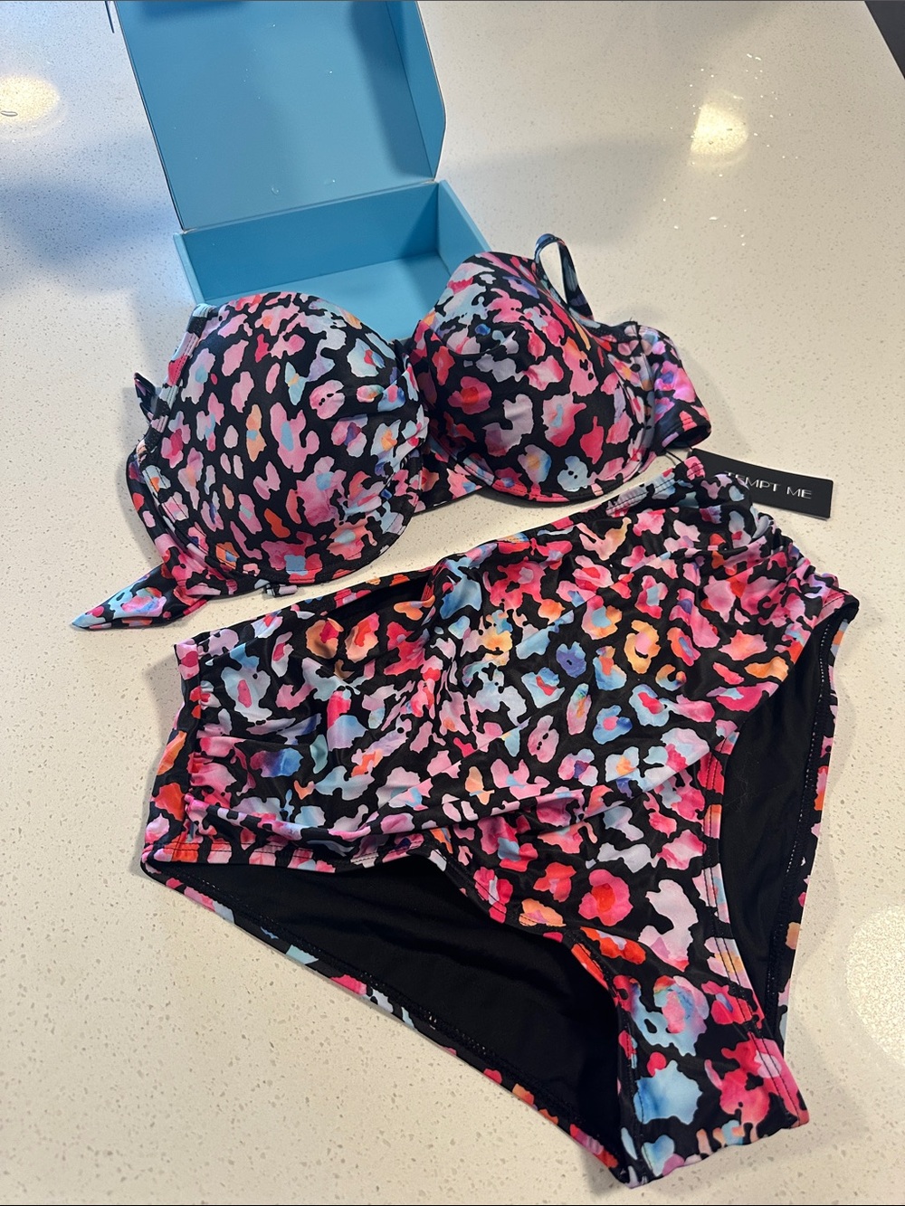 Tempt Me- Colorful Floral Print Bikini Set